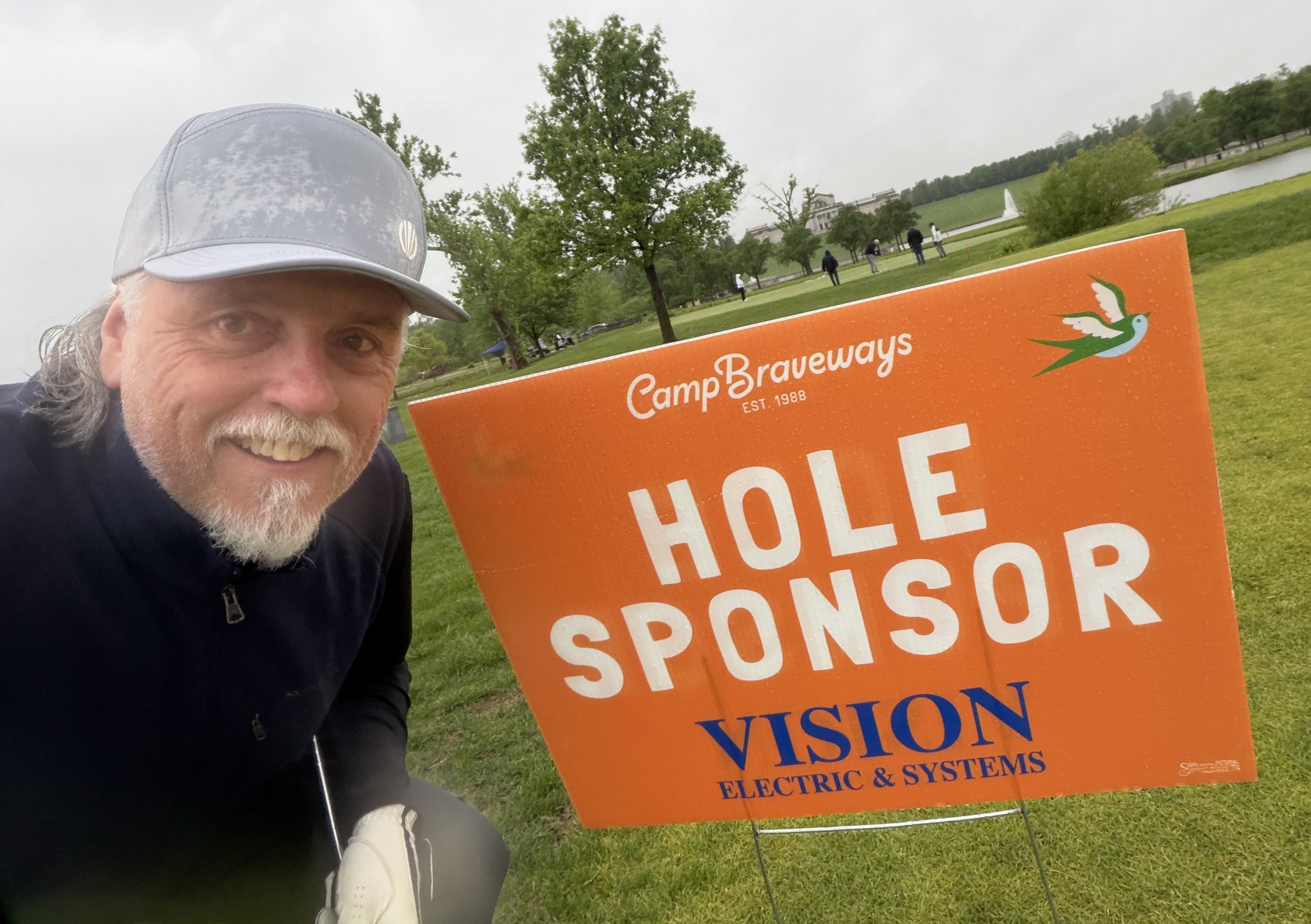 VISION representing the company as a Camp Braveways golf-event sponsor