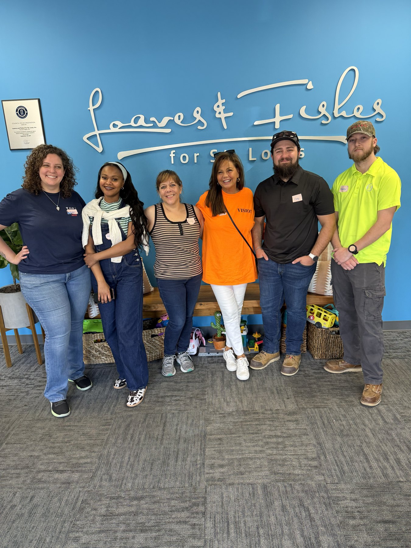 VISION volunteers with the Loaves and Fishes team