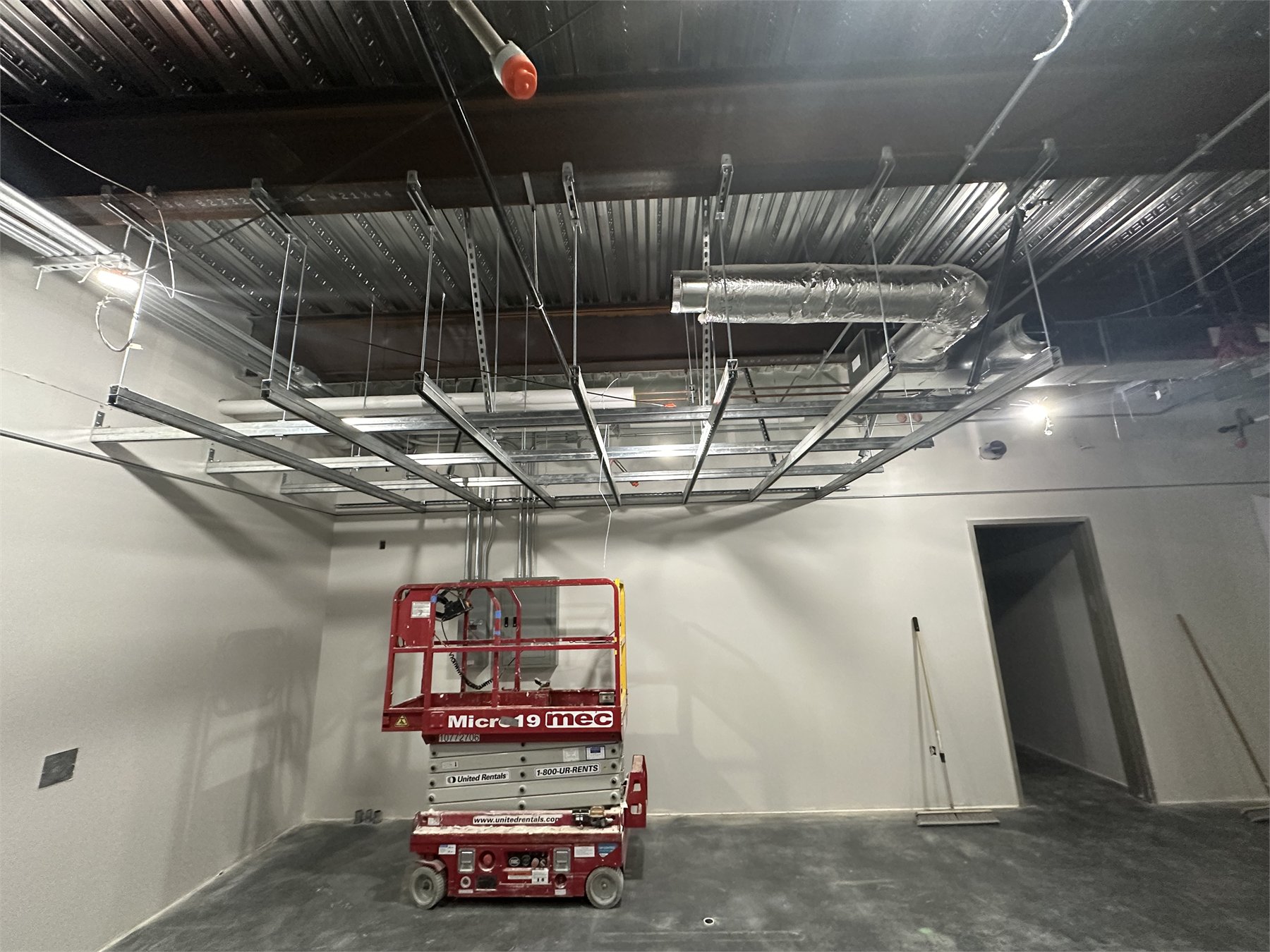 Active interior installation work at STLCC Flo Valley