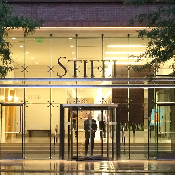 Completed exterior entrance at Stifel Financial